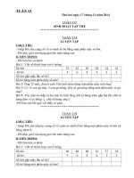 giáo án Lớp 3 tuần 2 năm học 2015 2016 theo mô hình trường học mới vnen Tuần 13   VNEN