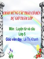 bài giảng luyện từ và câu lớp 5   luyện tập về từ đồng nghĩa