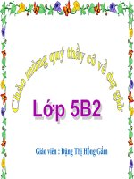 bài giảng toán 5 chia một số thập phân cho một số thập phân