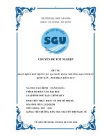 Hoạt động huy động vốn tại ngân hàng thương mại cổ phần quốc dân – PGD phan đăng lưu