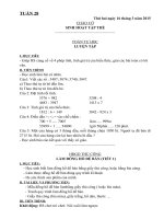 giáo án Lớp 3 tuần 2 năm học 2015 2016 theo mô hình trường học mới vnen Tuần 28   VNEN