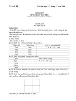 giáo án Lớp 3 tuần 2 năm học 2015 2016 theo mô hình trường học mới vnen Tuần 18   VNEN