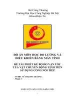 Thiết kế bộ đo vận tốc của vật chuyển động tịnh tiến sử dụng cổng nối tiếp
