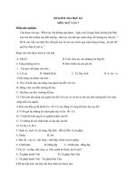 ĐỀ KIỂM TRA HỌC KỲ MÔN NGỮ VĂ LỚP 7 ĐỀ SỐ 2