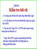 bài giảng lịch sử lớp 5 hoàn thành thống nhất đất nước