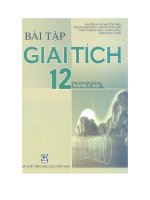 Bài tập giải tích 12 nâng cao  NXB giáo dục 2010 