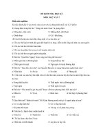 ĐỀ KIỂM TRA HỌC KÌ MÔN NGỮ VĂN LỚP 7 ĐỀ SỐ 3