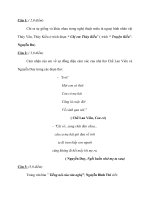 Đề thi học sinh giỏi ngữ văn 9 có lời giải