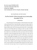 Tìm hiểu về đổi mới công nghệ trong các doanh nghiệp công nghiệp việt nam