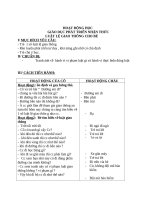 giaos án chủ đề giao thông mầm non 