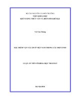 ĐẶC ĐIỂM VẬN TẢI ẨM Ở VIỆT NAM TRONG CÁC ĐỢT ENSO
