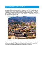 Làng dân tộc Hanok Namsan  Cùng khám phá địa danh nổi tiếng