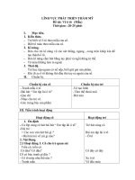 giáo án tạo hình về ô tô 