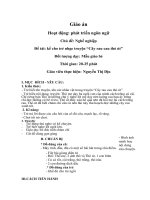 giao án kể chuyện cây rau cau cỏ út 