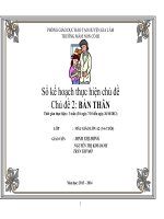 kế hoạch thực hiện chủ đề  bản thân 