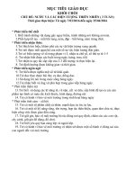 CHỦ đề nước và các HIỆN TƯỢNG THIÊN NHIÊN ( 3 TUẦN 