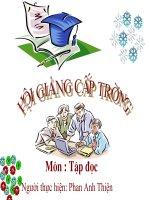 bài giảng tập đọc 5 tuần  12 hành trình của bầy ong