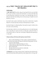 Thực trạng quy hoạch đô thị và đô thị hóa