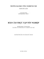 BÁO CÁO THỰC TẬP TỐT NGHIỆP  BỘ PHẬN PHỤC VỤ NHÀ HÀNG  TẠI CÔNG TY CỔ PHẦN ĐẦU TƯ VÀ DỊCH VỤ GIA VIỆT