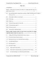 HOÀN THIỆN CÔNG TÁC KẾ TOÁN TẠI CÔNG TY TNHH THƯƠNG MẠI VÀ ĐẦU TƯ K.L.E.V.E