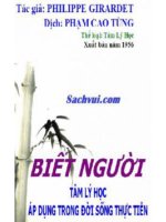biết người  tâm lý học áp dụng trong đời sống thực tiễn