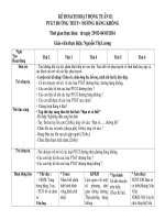 giáo án chủ đề giao thông tuần 2 