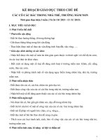 giáo án nhà trẻ 