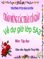 bài giảng tập đọc 5 tuần thuần phục sư tử