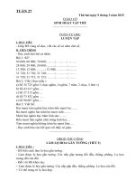 giáo án Lớp 3 tuần 2 năm học 2015 2016 theo mô hình trường học mới vnen Tuần 27   VNEN