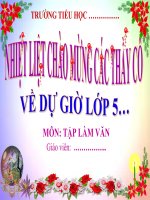 bài giảng tập làm văn lớp 5 tuần 30 ôn tập về tả con vật