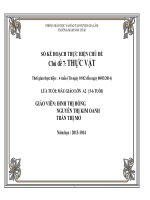 kế hoạch thực hiện chủ đề thực vật 1 