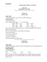 giáo án Lớp 3 tuần 2 năm học 2015 2016 theo mô hình trường học mới vnen Tuần 14   VNEN