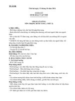 giáo án Lớp 3 tuần 2 năm học 2015 2016 theo mô hình trường học mới vnen Tuần 8   VNEN