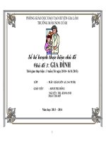 kế hoạch thực hiện chủ đề gia đình 