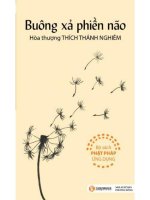 buông xả phiền nao hòa thượng thích thanh nghiêm