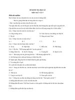 ĐỀ KIỂM TRA NGỮ VĂN LỚP 7 CÓ ĐÁP ÁN HAY