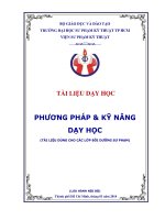 Trang bia Phương pháp và kỹ năng dạy học