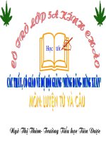 bài giảng luyện từ và câu lớp 5