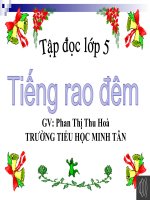 bài giảng tập đọc 5 tuần 21 tiếng rao đêm