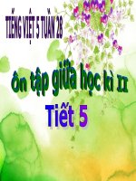 bài giảng tập đọc 5 tuần 28  ôn tập tiết 5