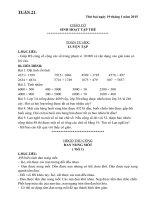 giáo án Lớp 3 tuần 2 năm học 2015 2016 theo mô hình trường học mới vnen Tuần 21   VNEN