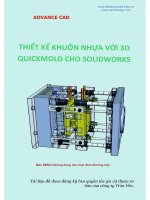 Thiết kế khuôn nhựa với solidworks