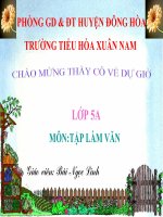 bài giảng tập làm văn lớp 5 tuần 33 ôn tập về tả ngừoi