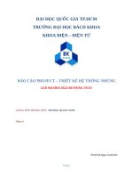 Báo cáo project– thiết kế hệ thống nhúng led matrix 8x32 running text