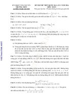 đề thi thử toán THPT chuyên lương ngọc quyến thái nguyên  