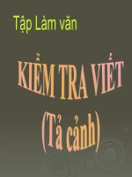 bài giảng tập làm văn lớp 5 kiểm tra tả cảnh