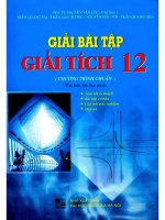 Giải bài tập giải tích 12 chương trình chuẩn  NXB đại học quốc gia 2009 
