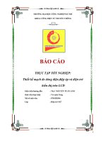 Thiết kế mạch đo dòng điện,điệp áp và điện trở  hiển thị trên LCD