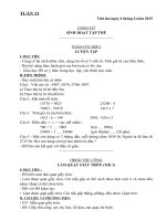 giáo án Lớp 3 tuần 2 năm học 2015 2016 theo mô hình trường học mới vnen Tuần 31   VNEN