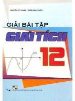 Giải bài tập giải tích 12  NXB đại học quốc gia 2009 